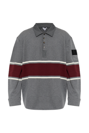 Polo de algodão às riscas