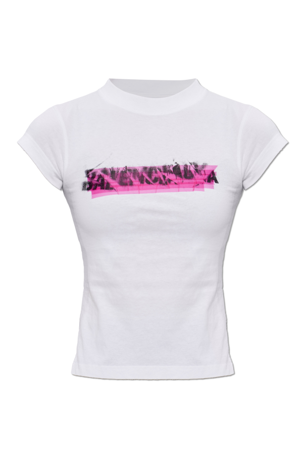 Asymmetrical cut T-shirt od Balenciaga