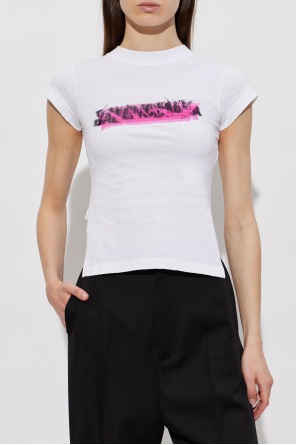Balenciaga T-shirt de corte assimétrico