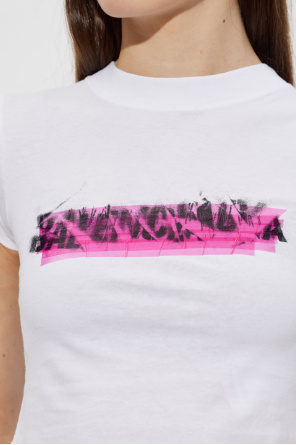 Balenciaga T-shirt de corte assimétrico
