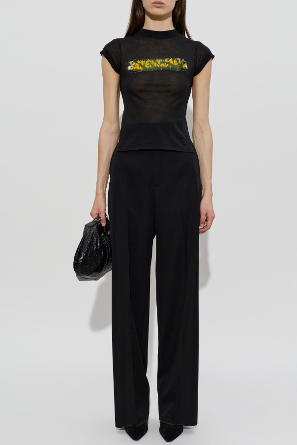Balenciaga Asymmetrical cut T-shirt