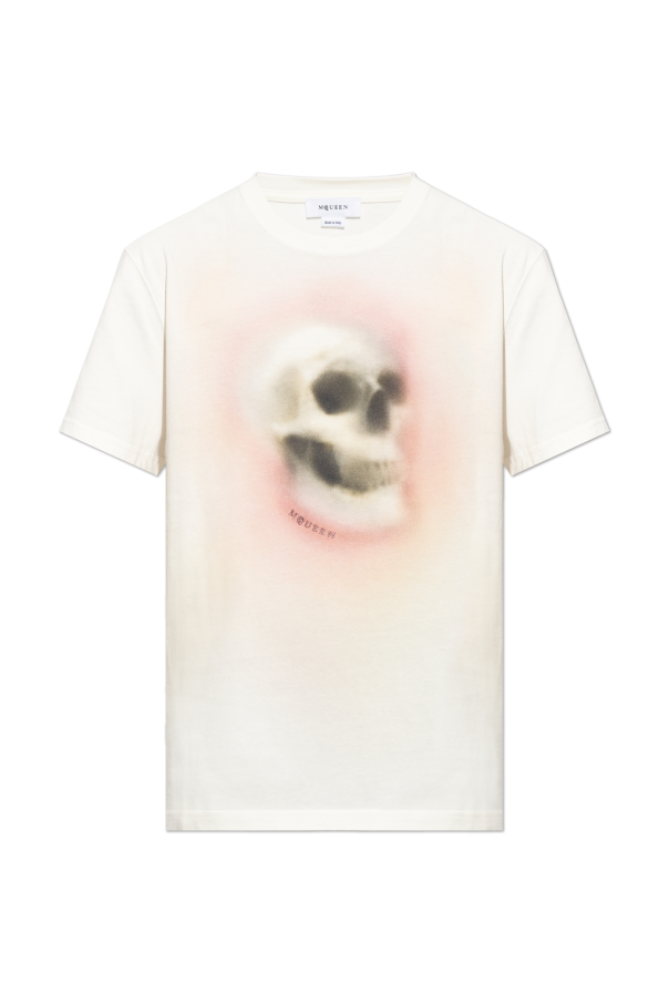 T-shirt with print od Alexander McQueen