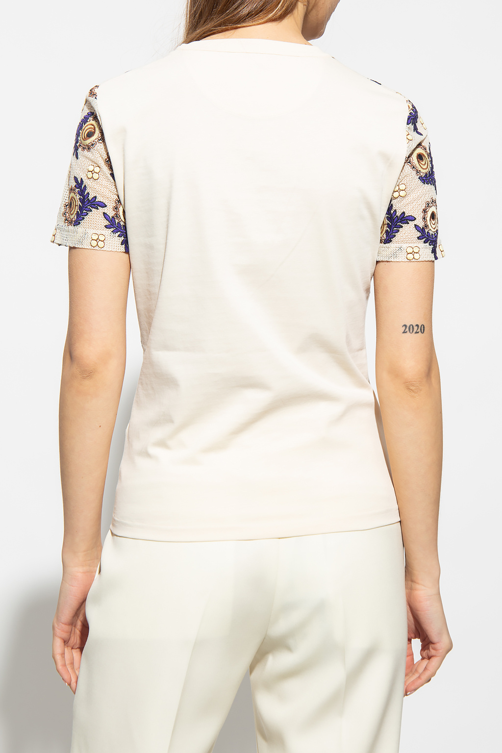 Buy Bimba Y Lola Beach-print T-shirt Dress - White At 60% Off