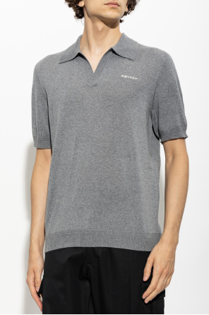Alexander McQueen Polo mit kurzen Ärmeln