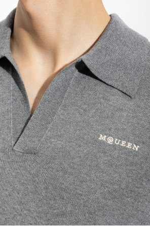 Alexander McQueen Polo mit kurzen Ärmeln