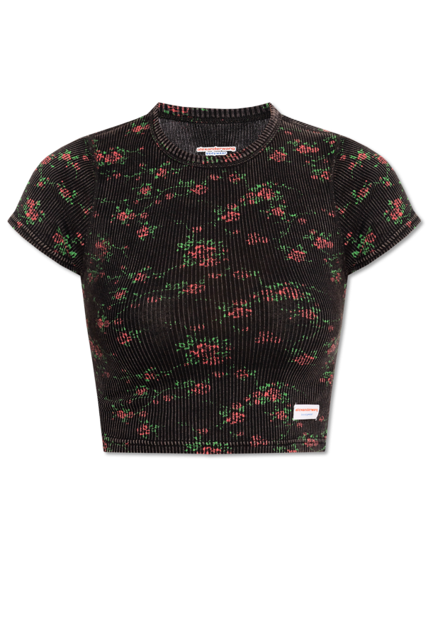 Alexander Wang Lingerie T-shirt with floral motif