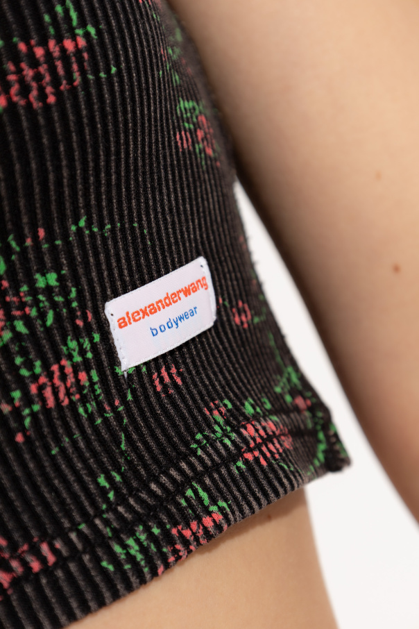 Alexander Wang Lingerie T-shirt with floral motif