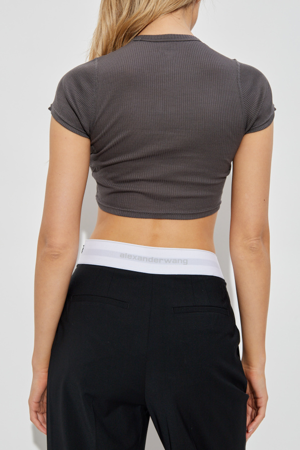 Alexander Wang Top lencero con mangas cortas