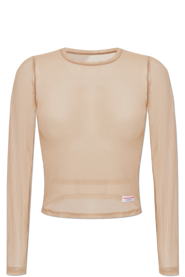 Alexander Wang Lingerie top with long sleeves