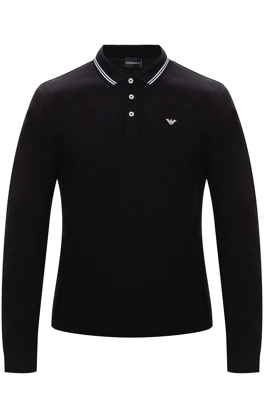 emporio armani long sleeve polo shirt