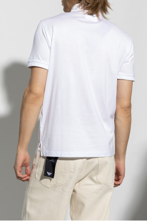 Emporio Armani Mens Polo Shirts White Collared