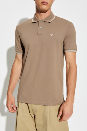 Emporio Armani Polo mit aufgesticktem Logo