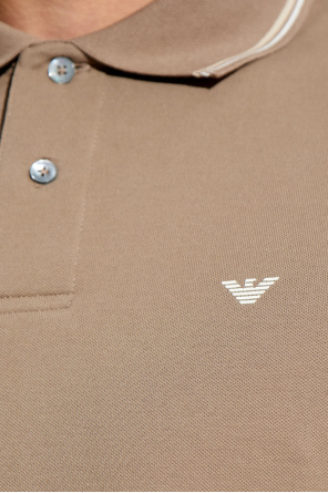 Emporio Armani Polo mit aufgesticktem Logo