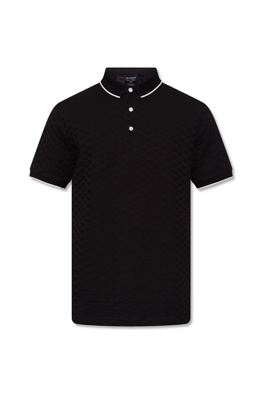 Emporio Armani polo Orlebar shirt with monogram