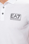 EA7 Emporio Armani WHITE Polo shirt with logo