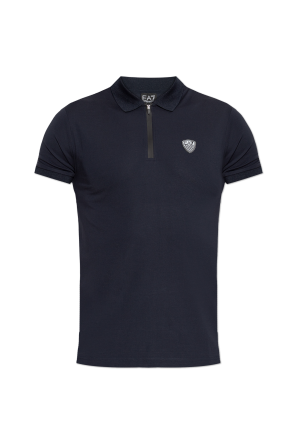 Polo con parche con logo