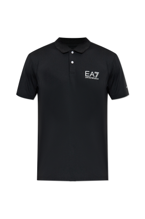 Polo con logo estampado od EA7 Emporio Armani