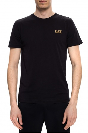 EA7 Emporio zip-front armani T-shirt with logo