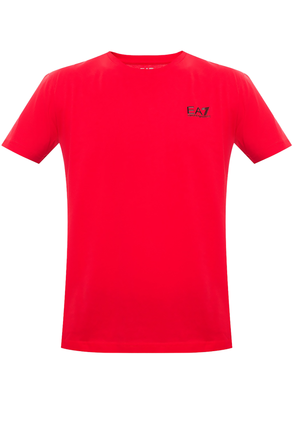 EA7 Emporio sleeve armani T-shirt with logo