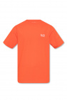 Emporio slip-on Armani T-Shirt mit Logo-Print Blau