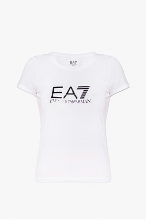T-shirt with logo od Trainers EA7 EMPORIO ARMANI X8X087 XK227 Q272 White Harbor Mist
