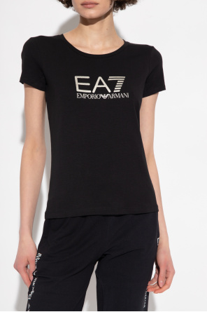 EA7 Emporio Armani T-shirt z nadrukiem