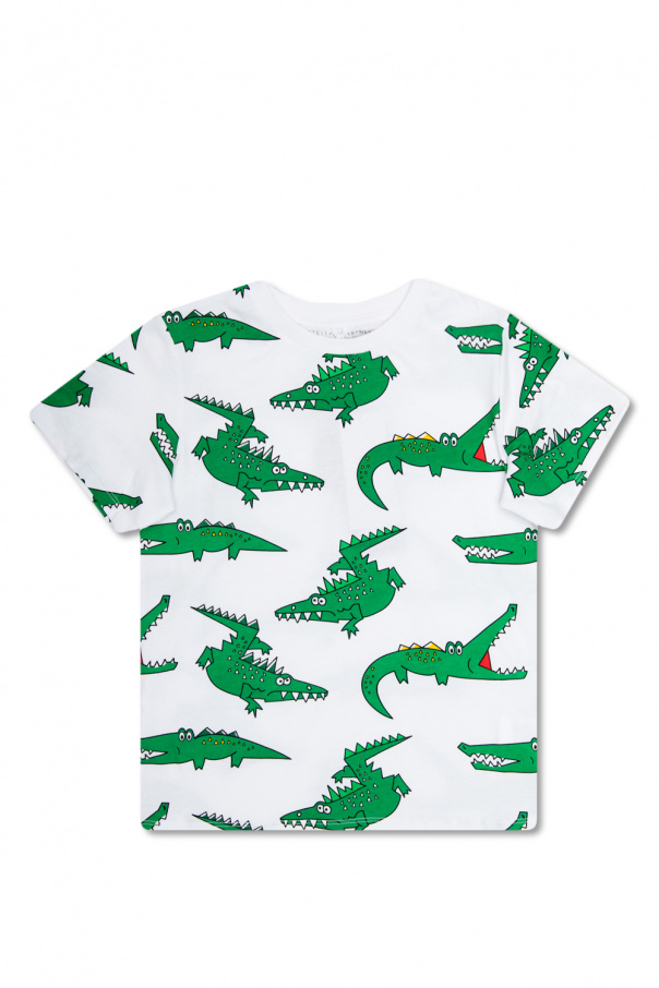 stella sapphire-embellished McCartney Kids T-shirt with animal motif