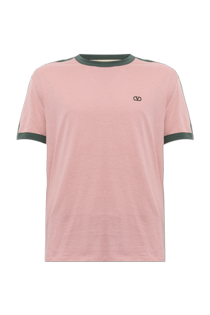 T-shirt with embroidered logo