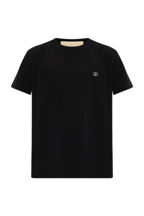 T-shirt with embroidered logo