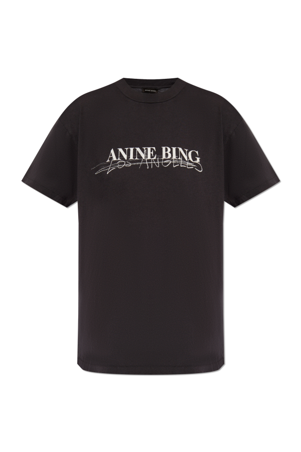 Anine Bing 'Walker' T-shirt with logo