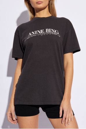 Anine Bing 'Walker' T-shirt with logo