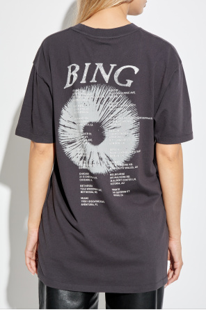 Anine Bing T-shirt z nadrukiem