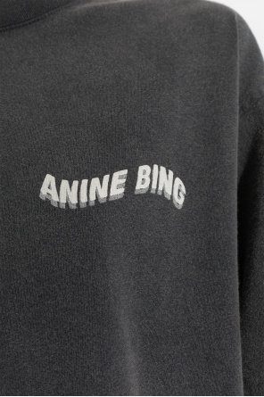 Anine Bing T-shirt z nadrukowanym logo