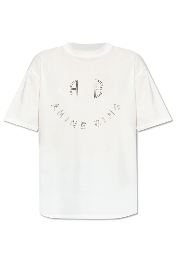 Anine Bing T-shirt typu `oversize`