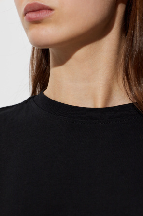 Alexander McQueen T-shirt with lace trim