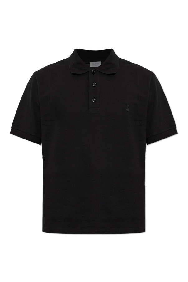 Polo shirt with embroidered logo od Saint Laurent
