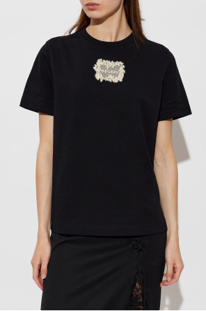 Alexander McQueen T-shirt with lace applique