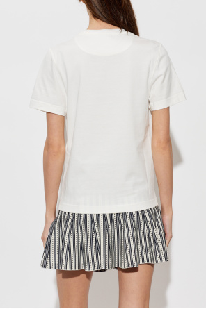 Alexander McQueen T-shirt with lace appliqué