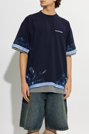 Balenciaga T-shirt with Embroidered Logo