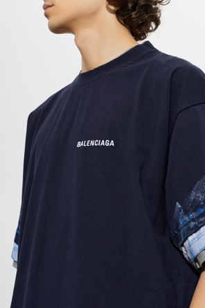 Balenciaga T-shirt with Embroidered Logo