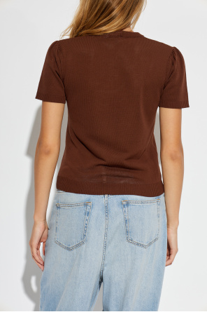 Ganni Top with a round neckline