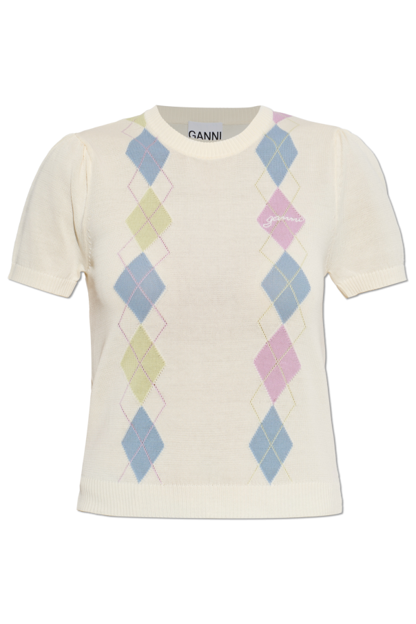 Top with a round neckline od Ganni