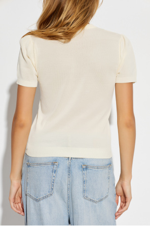 Ganni Top with a round neckline