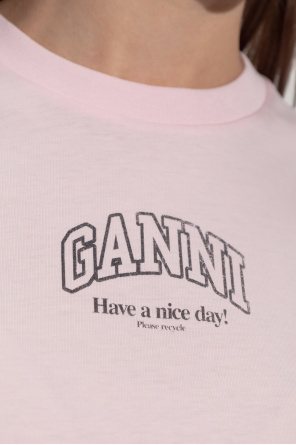 Ganni T-shirt with printed logo