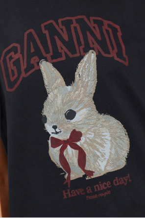 Ganni Camiseta con estampado de colores