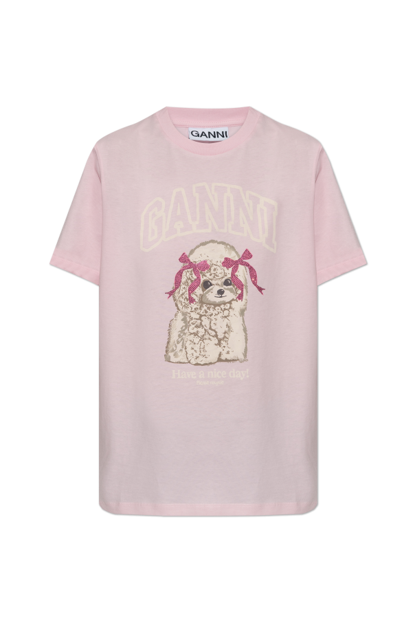 Ganni T-shirt with colorful print