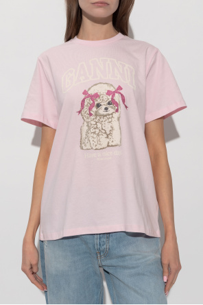 Ganni T-shirt with colorful print