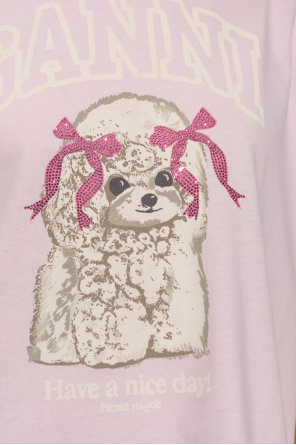 Ganni T-shirt with colorful print