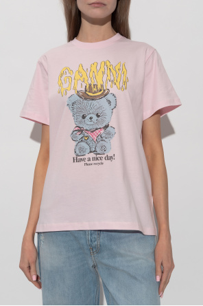 Ganni Camiseta con estampado de colores