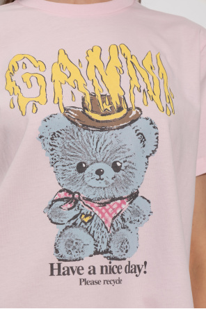 Ganni Camiseta con estampado de colores